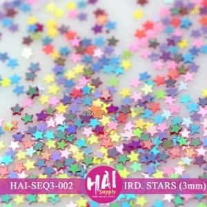 HAI-SEQ3-002 - 3mm Iridescent Stars