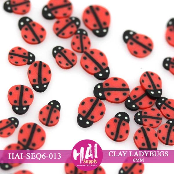 BULK BAG: QUARTER POUND - Clay Red Ladybugs
