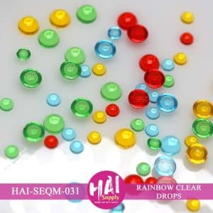 RAINBOW CLEAR DROPS SEQUINS