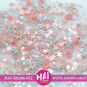 HAI-SEQM-032 - WHITE SNOWFLAKES