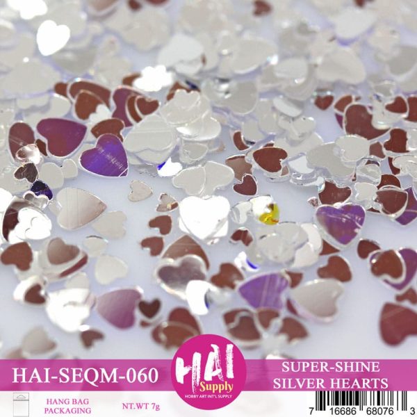 HAI-SEQM-060 - SUPER SHINE SILVER HEARTS