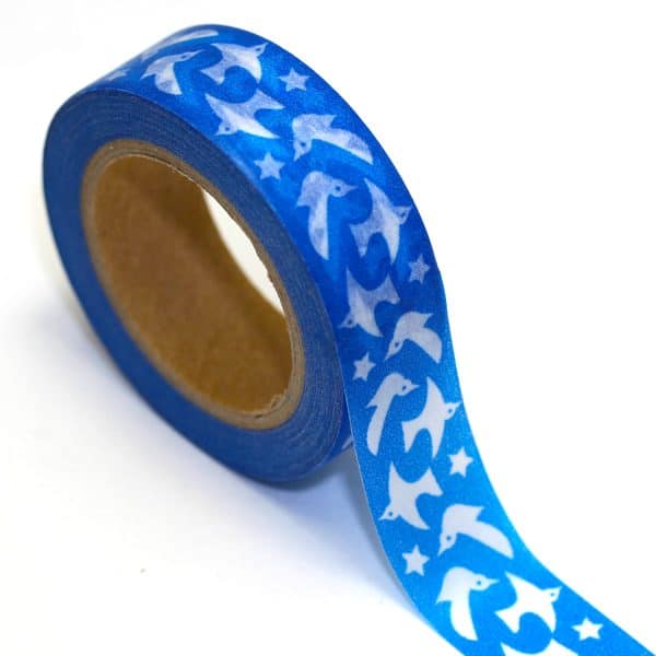 Blue color washi tape