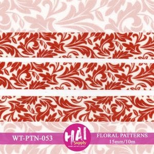WT-PTN-053 - Red Floral Patterns