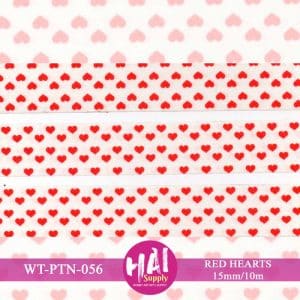 RED HEARTS WASHI TAPE