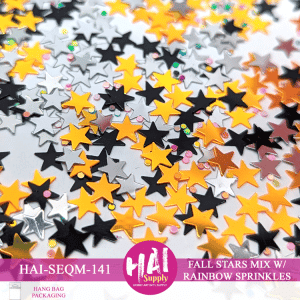 Fall Stars with Rainbow Sprinkles