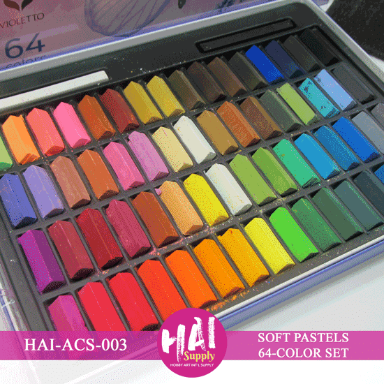 HAI-ACS-003 - SOFT PASTEL CHALK SET-64V - HAI Supply Direct