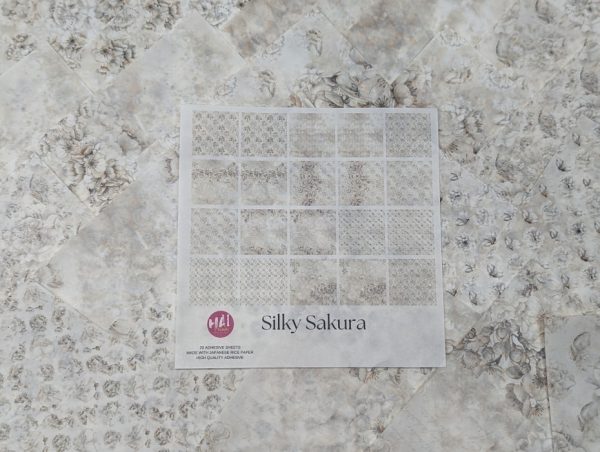 ADHESIVE 6x6 20PC WASHI SHEETS - SILKY SAKURA