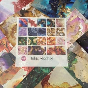 ADHESIVE 6x6 20PC WASHI SHEETS - INKIE ALCOHOL