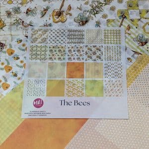 ADHESIVE 6x6 20PC WASHI SHEETS - THE BEES