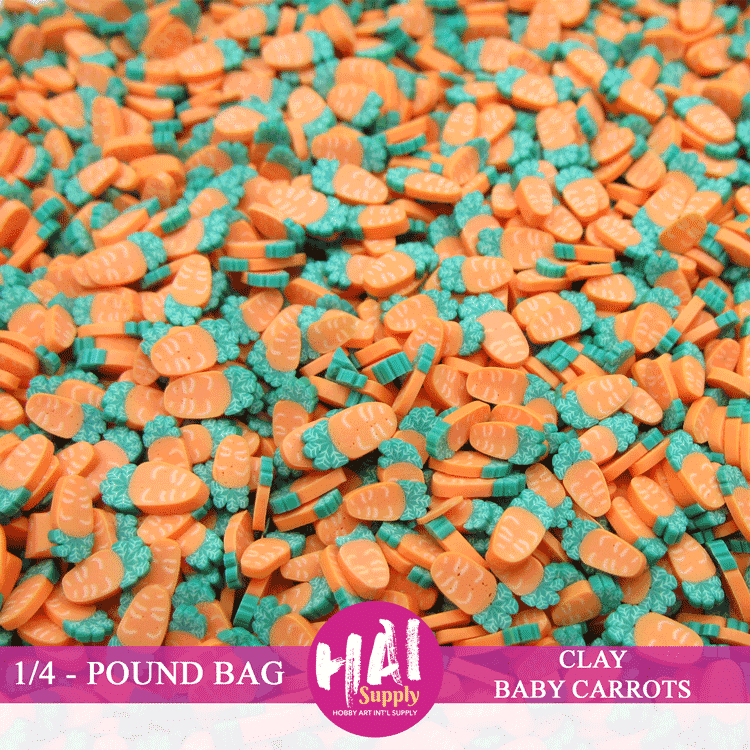 1/4 Pound - CLAY BABY CARROTS