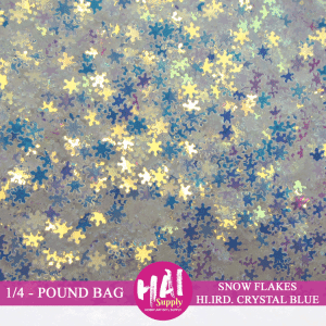 1/4 POUND - 5MM IRD. CRYSTAL BLUE FLAKES
