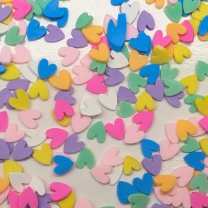 Pastel Rainbow Hearts